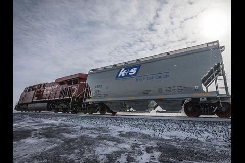 The first 177 of 531 wagons being custom-built by National Steel Car for K+S Potash Canada have been delivered to the Legacy Project mine.